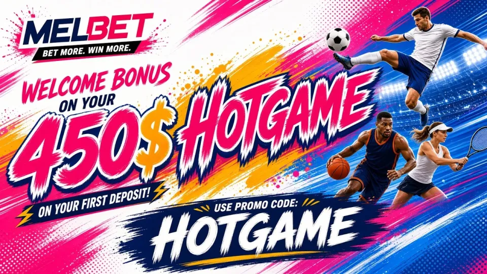 Melbet Casino with promo code HOTGAME gives new players a welcome offer up to $450 on the first deposit